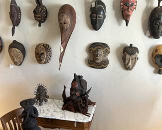 We have a room full of tribal African masks!