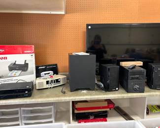 Bose radio, speakers, amps, flat screen tvs.