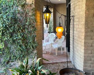 Vintage Mexican hanging lamps.