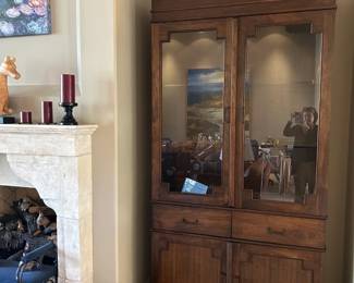 Here is the companion walnut breakfront.  They are $2000 each.