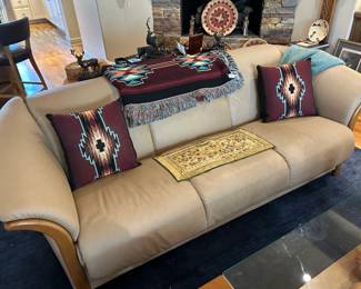 Ekhornes leather sofa.