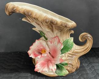 Capodimonte Horn of Plenty Vase