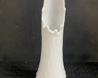Milk Glass Footed Vase