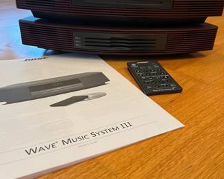Bose Wave Music System III, Burgandy in color.  Like new!