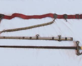 Knights Templar sword and scabbard 1920s