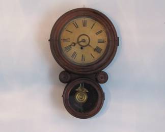 F. Ingraham & Co. antique working wall clock with Rosewood outer