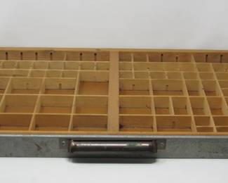 Vintage Printer's typeset case