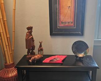 Black lacquer sofa/foyer table 