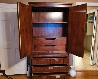 Inside of matching armoire