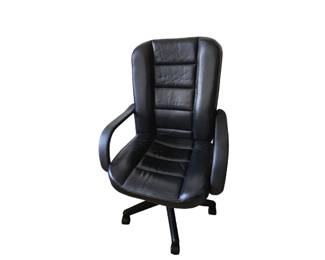 Nice leather office chair on wheels