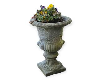 Vintage Concrete Urn outdoor planter