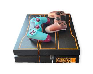 PS 4 with two controllers