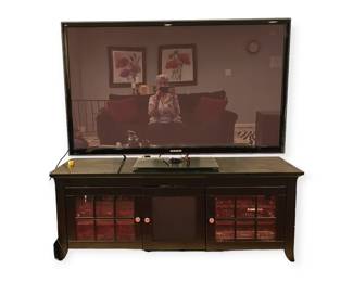 55" Samsung tv with entertainment cabinet