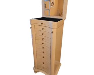 Jewelry Armoire showing mirror 