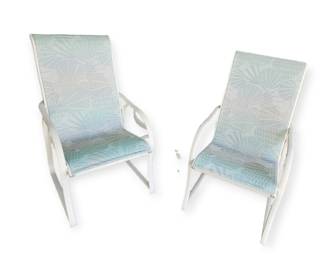 Pair of matching outdoor chairs