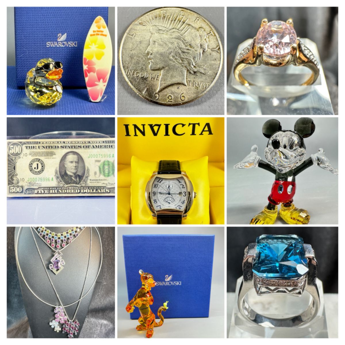 Crystals, Coins and Karats Online Auction