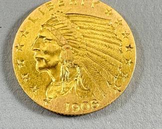 $2.50 Gold Indian Head Quarter Eagle
