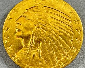 Gold $5.00 Indian Head Half Eagle