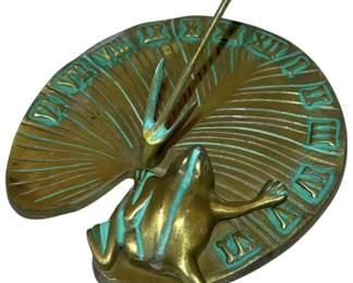 Brass Lily Pad Sundial