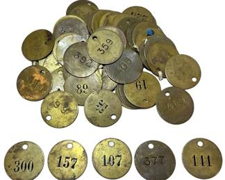 Numbered Brass Tags