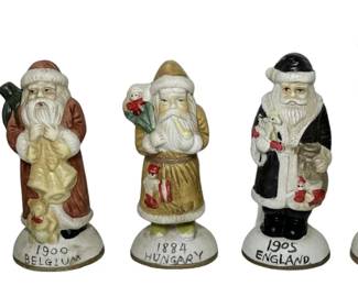 Porcelain Santa Figurines
