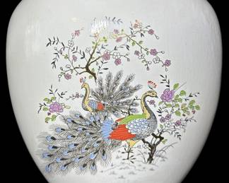 Chinoiserie Ceramic Vase