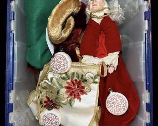 Tote of Christmas Decor