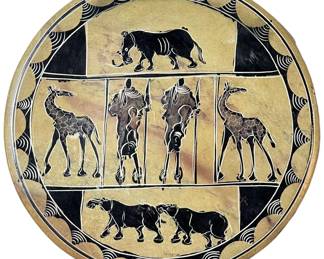 African Soapstone Pottery Plate