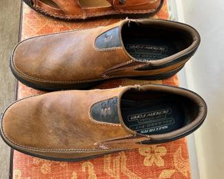 Skechers Relaxed Fit/Memory Foam Men's Brown Slip On Shoes