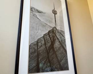 Framed & Matted Print 1971 "Northern Point" by Andrew Wyeth