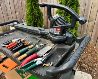 Gardening Tools - Trowels, Pruners, Weed Pullers, Toro Electric Leaf Blower 