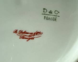 D & C Limoges Gold/White Dinnerware Set