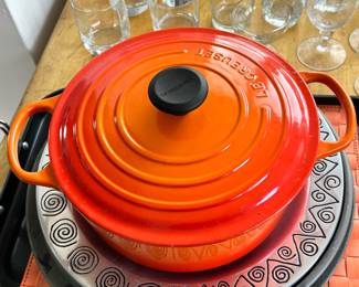 Le Creuset Flame Orange Enameled Cast Iron 5.5 Qt Dutch Oven - #26 