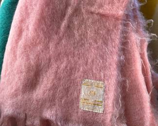 Hudson Bay Pink Mohair/Wool Scarf
