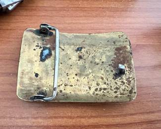 Wood/Brass Belt Buckle