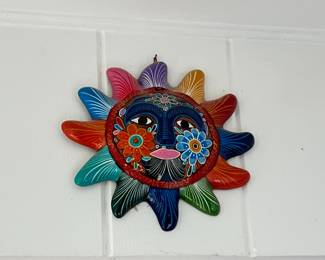 Talavera Pottery Mexican Sun Wall Decor
