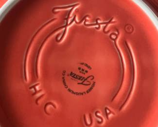 Fiestaware By Homer Laughlin - Cobalt Blue, Poppy Orange Dinnerware Sets