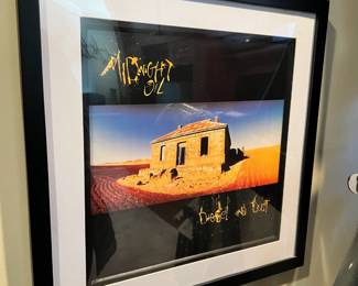 Framed Print of Record Cover Art "Diesel and Dust Midnight Oil" 
