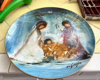 1979 De Grazia Collector Plate "The Nativity"