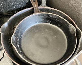 Two Cast Iron Pans