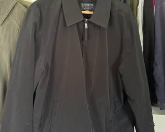 Concepts by Claiborne Outerwear Black Collard Jacket