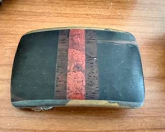 Wood/Brass Belt Buckle