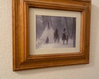 Native American framed picture