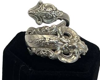 Sterling Silver Spoon Ring * Size 4
