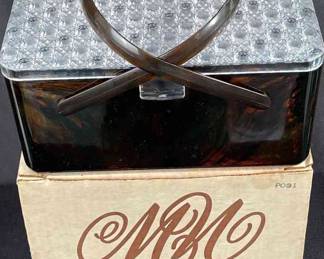 MERLE NORMAN COSMETICS Vintage Collectible Plastic Purse * No Cosmetics