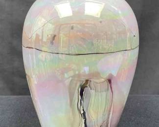 August Encalada Iridescent Glaze Vase