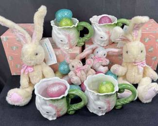 EASTER!! Bunnies * Mugs * Vintage Applause