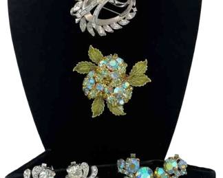 Kramer * Eisenberg * Lovely Clip On Earrings * Trifari Brooch
