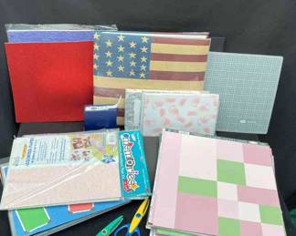 Scrapbooking Papers * Cutting Mat * Scissors * Page Making Kits * Americana Scrapbook * American Crafts * Laura Ashley * The Paper Company