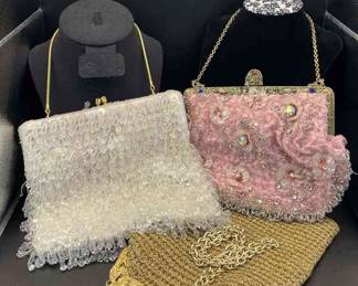 Vintage Beaded Evening Bags * Italian Made * La Regale
